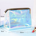 New Waterproof Female Transparent Laser Cosmetic Bag TPU Stylish Wash Toiletry Organizer Bag Clear Portable Make Up Bags